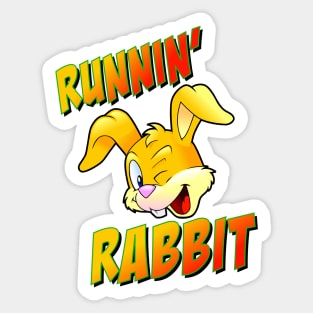Runnin' Rabbit Doorslammer Gasser or Funny Car Drag Racing Motif Sticker